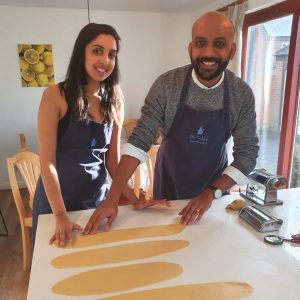 pasta and pizza cooking lessons for couples in warwick