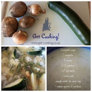 what can i make with courgettes - courgette soup