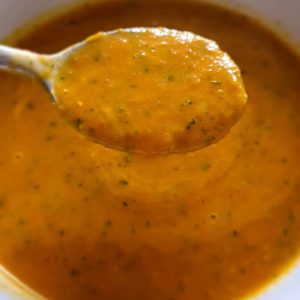 tomato and lentil soup and garlic bread recipe