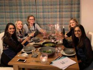 cooking party at home in warwickshire