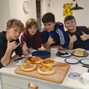 Pizza and pasta children cooking party in Warwick